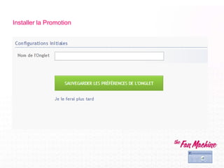 Installer la Promotion
 