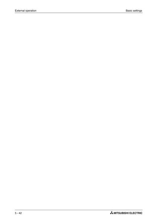 External operation Basic settings
5 - 42
 