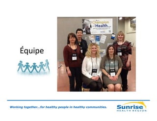 Équipe

Working together…for healthy people in healthy communities.

 