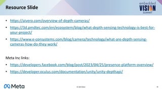“Introduction to Depth Sensing,” a Presentation from Meta | PDF