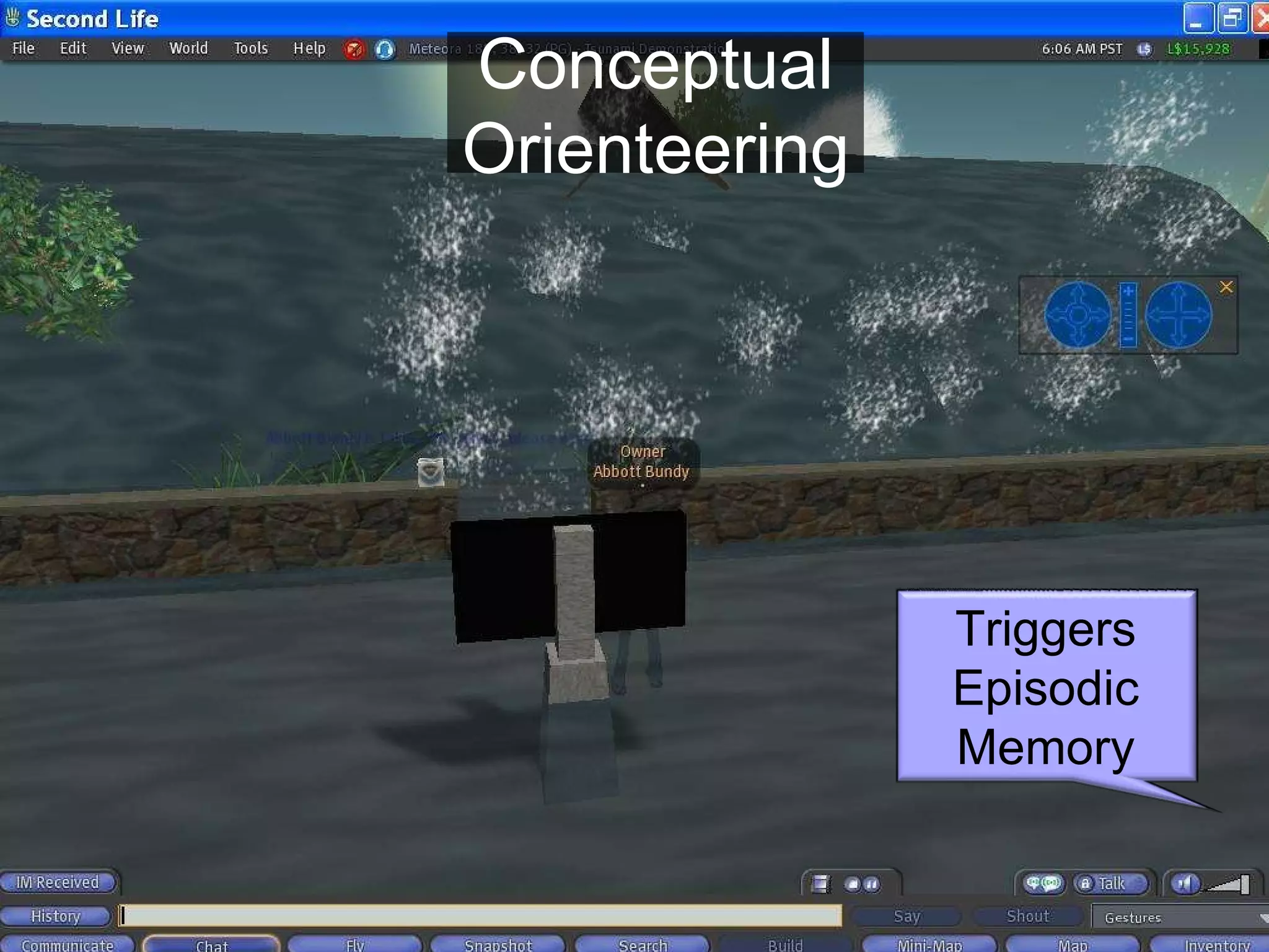 Conceptual Orienteering Triggers Episodic Memory 
