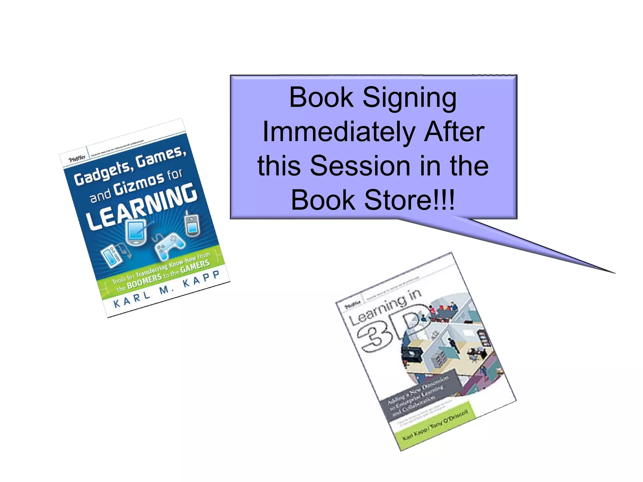 Book Signing Immediately After this Session in the Book Store!!! 