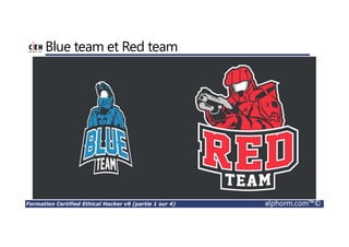 Formation Certified Ethical Hacker v9 (partie 1 sur 4) alphorm.com™©
Blue team et Red team
 