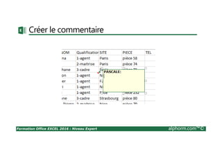 Formation Office EXCEL 2016 : Niveau Expert alphorm.com™©
Créer le commentaire
 