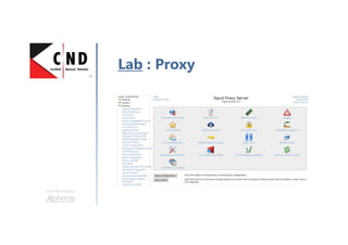 Une formation
Lab : Proxy
 