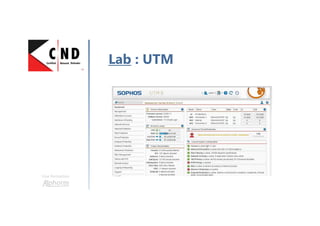 Une formation
Lab : UTM
 