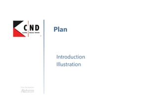 Une formation
Introduction
Illustration
Plan
 