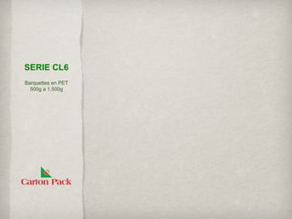 SERIE CL6
Barquettes en PET
  500g a 1.500g
 