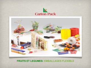 FRUITS ET LEGUMES: EMBALLAGES FLEXIBLE
 