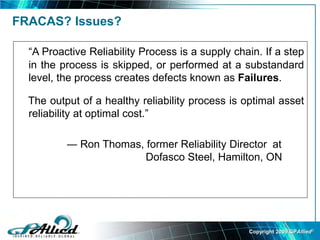 Faca Format Failure Reporting, Analysis, Corrective Action System | PDF