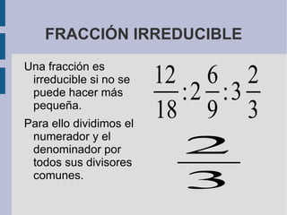 FRACCIONES EQUIVALENTES