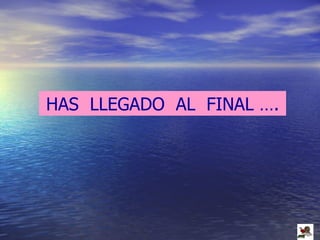HAS  LLEGADO  AL  FINAL …. 