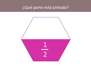 ¿Qué parte está pintada?
1
2
 