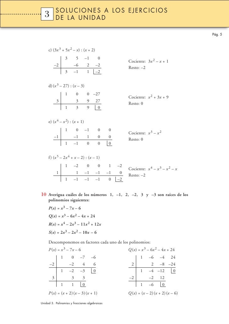 Fracciones Algebraicas