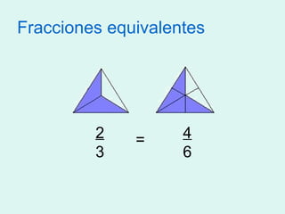 Fracciones equivalentes
23
46
=