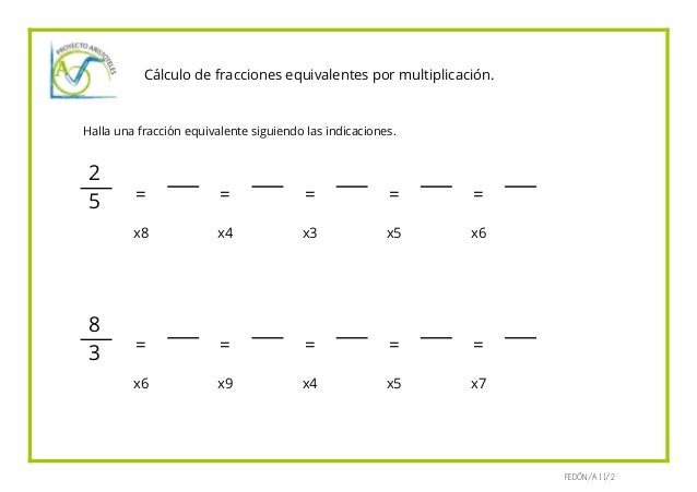 Actividades de fracciones Quinto de Primaria www.proyectoaristoteles.…