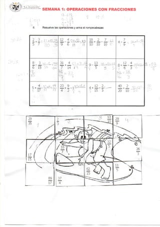 Fracciones y conjuntos
