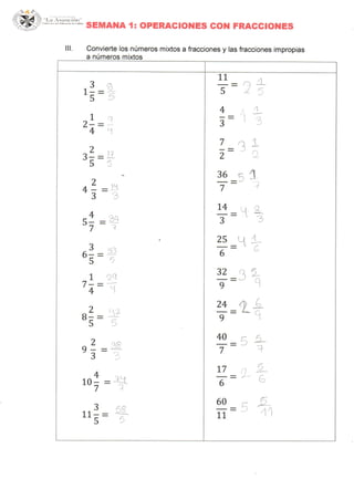 Fracciones y conjuntos