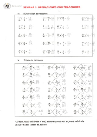 Fracciones y conjuntos