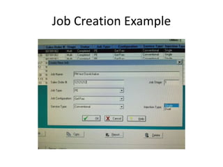 Job Creation Example
 