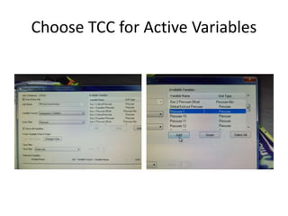 Choose TCC for Active Variables
 