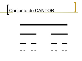 Conjunto de CANTOR
 