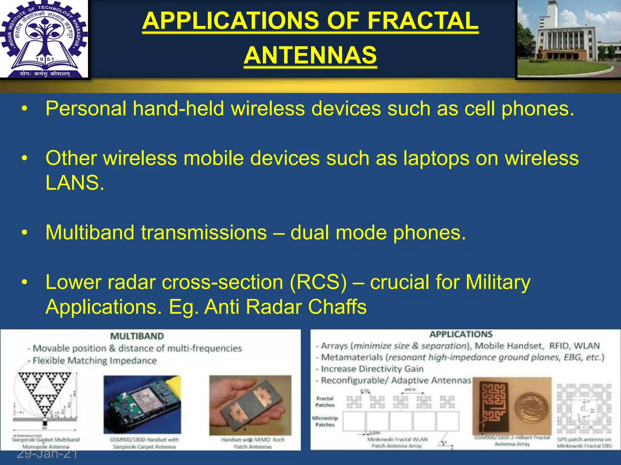 Fractal antenna by Nisheeth Paliwal | PPTX