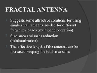 Fractal antennas ppt | PPT