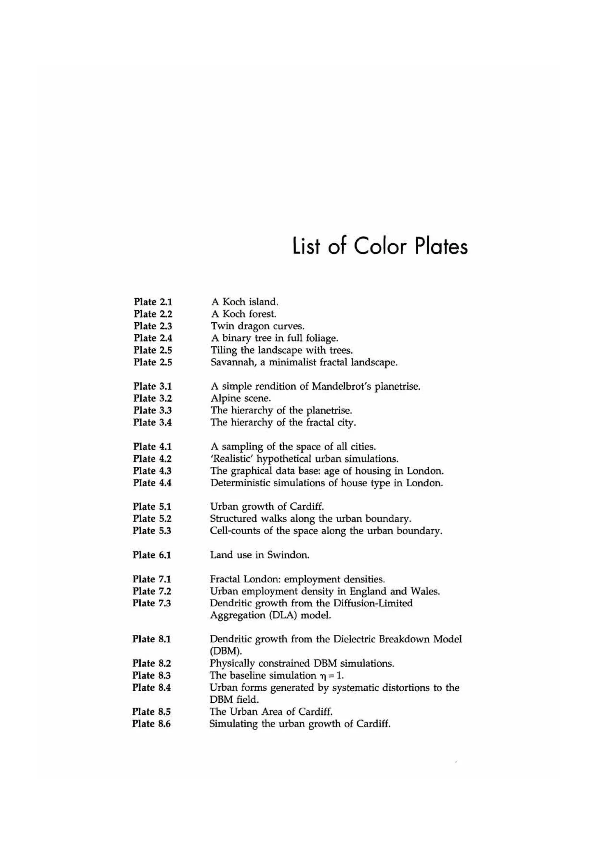 Fractal cities low resolution