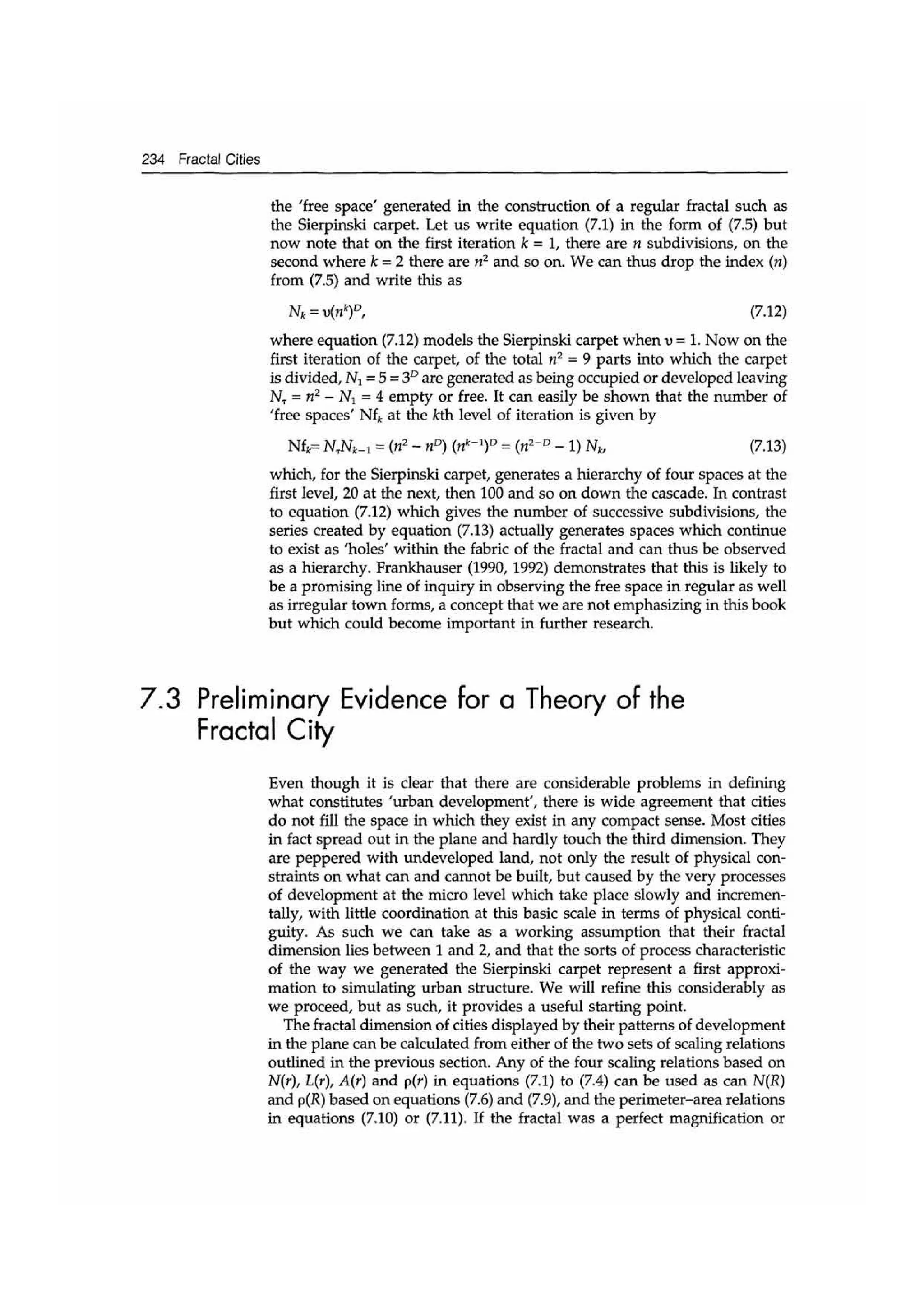 Fractal cities low resolution