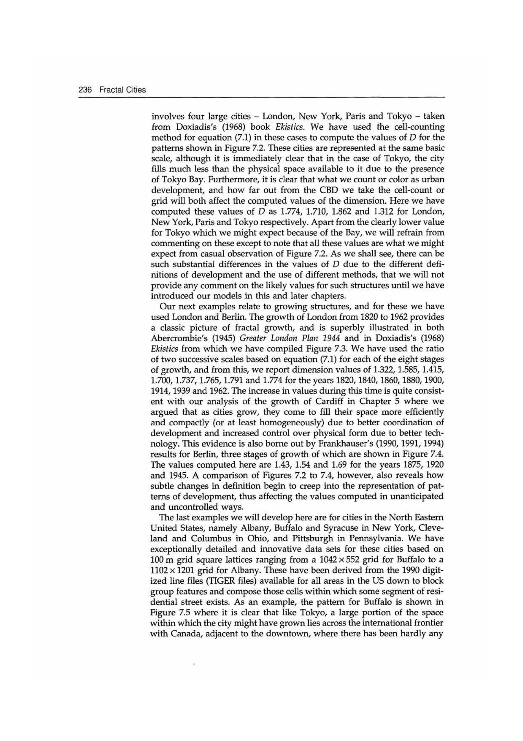 Fractal cities low resolution