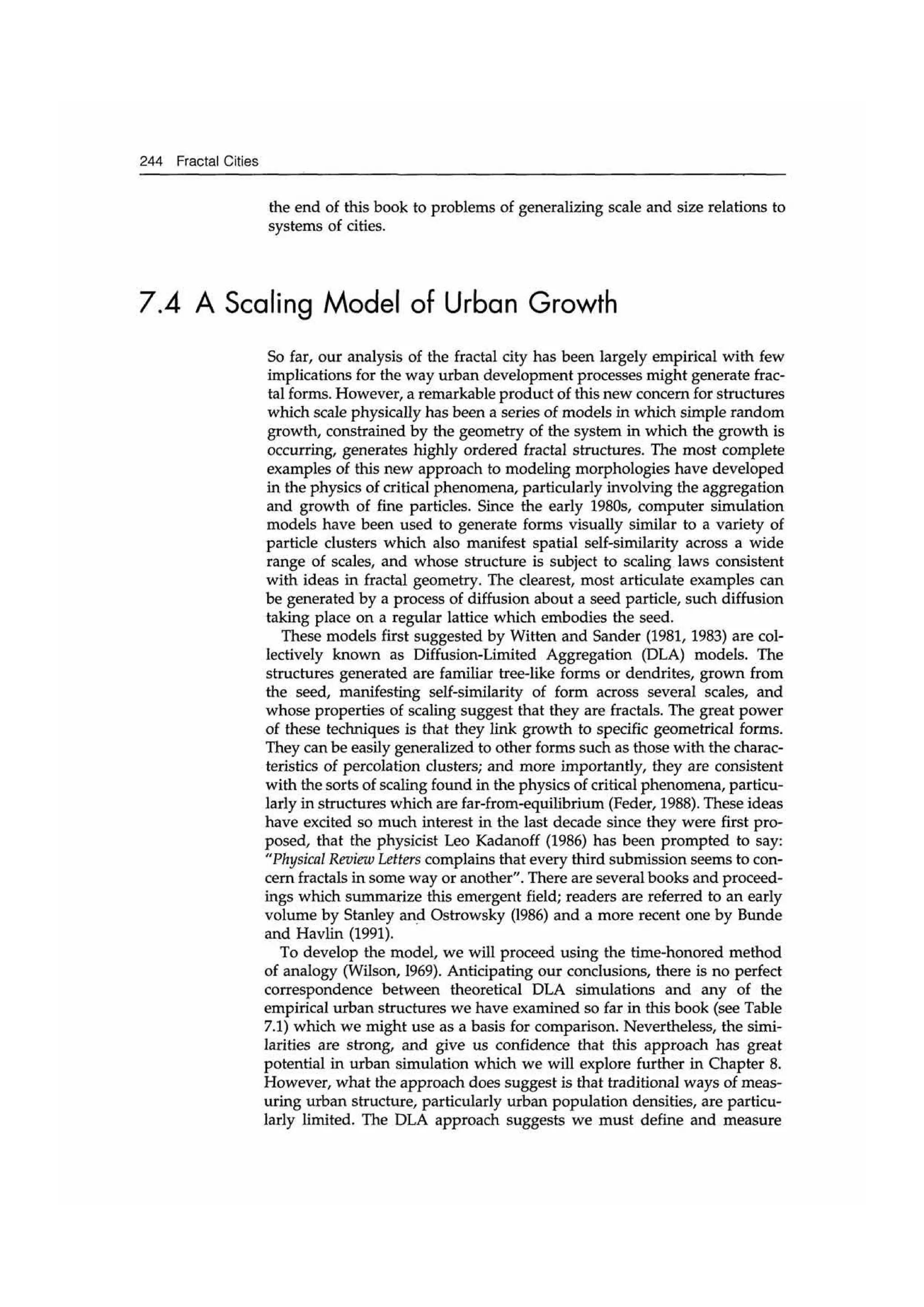 Fractal cities low resolution