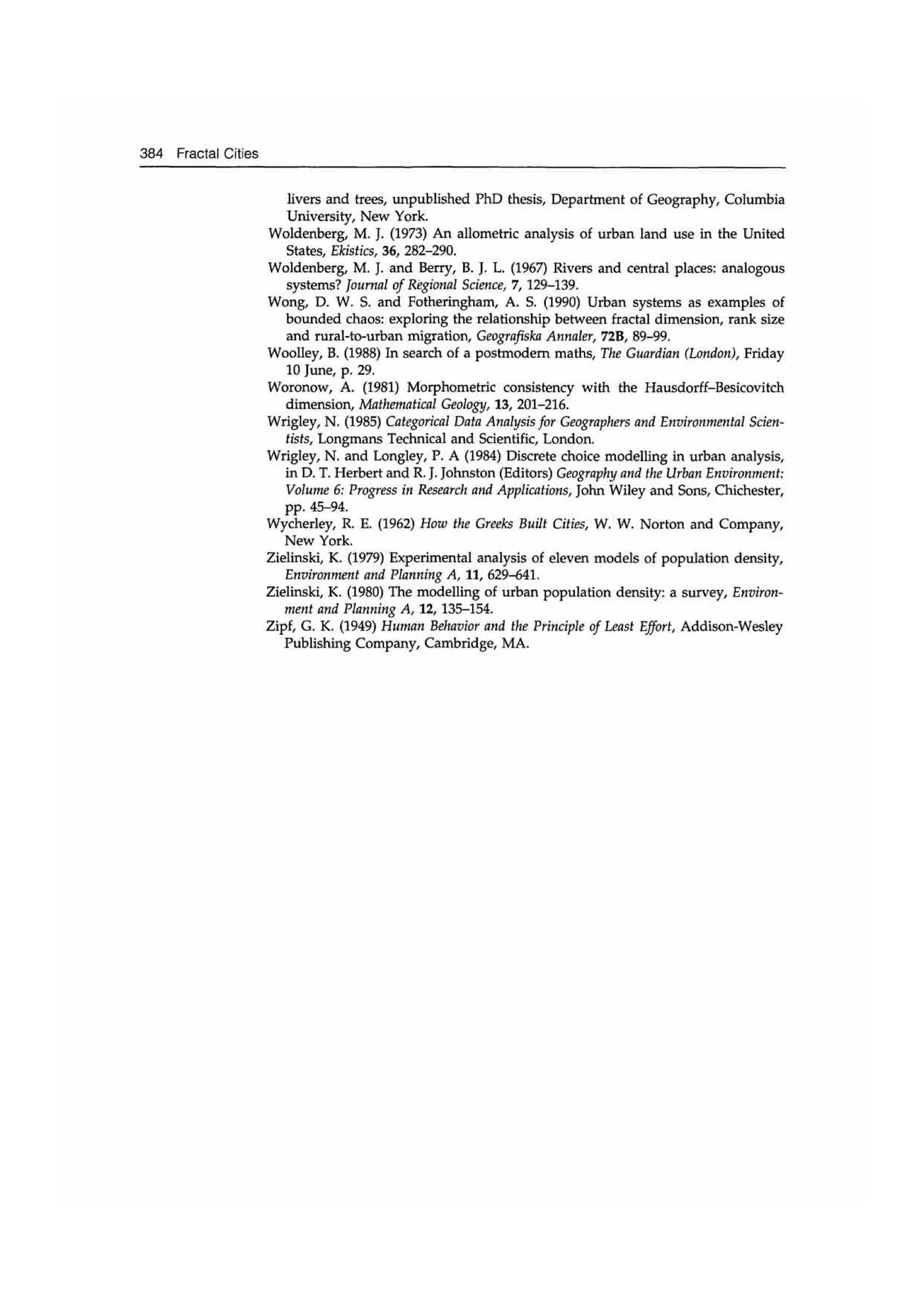 Fractal cities low resolution