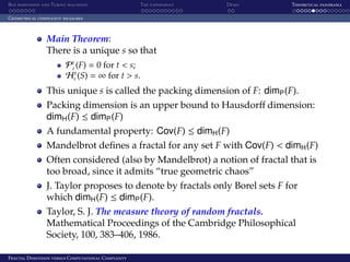 Fractal dimension versus Computational Complexity | PDF