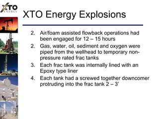 Frac tank explosion_steps
