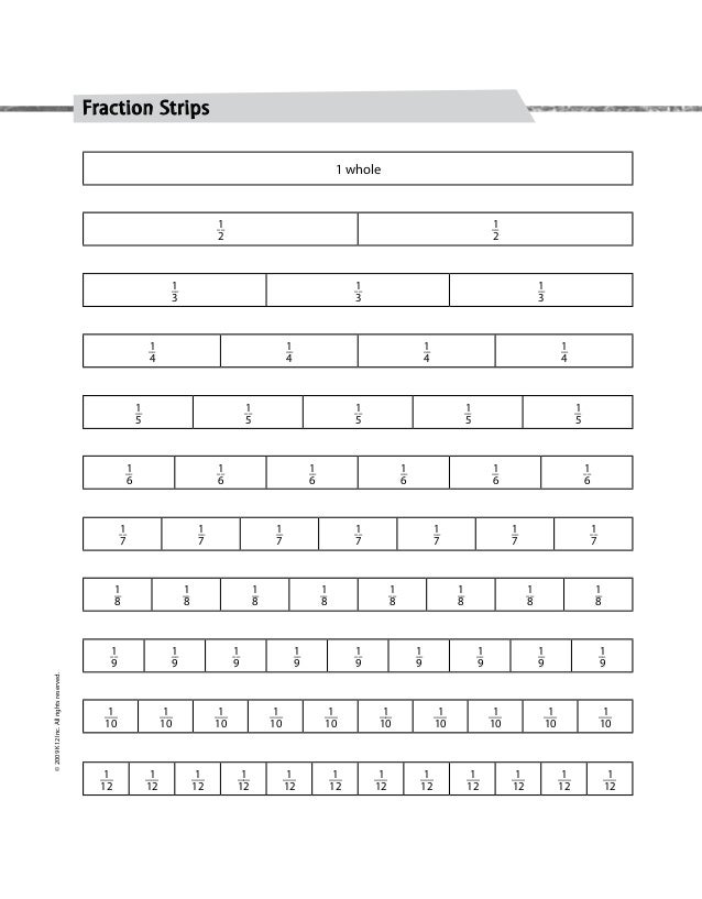 Fraction strips