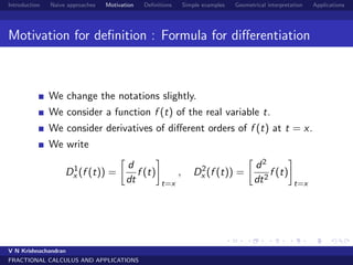 Fractional calculus and applications | PPT