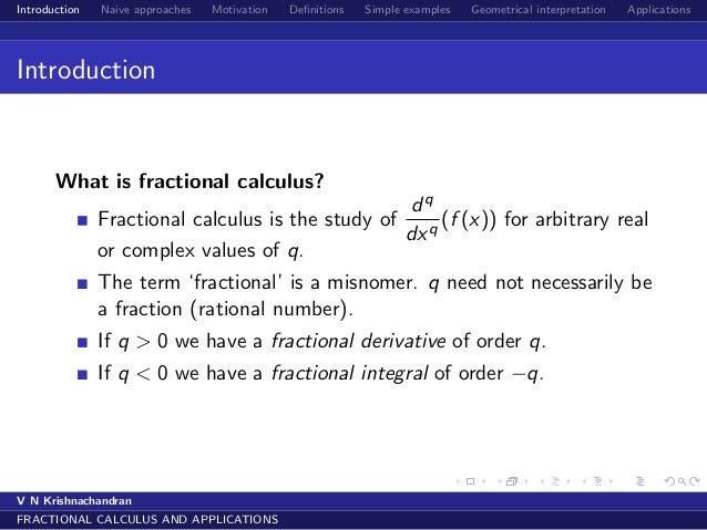 Fractional calculus and applications