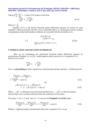 FRACTIONAL CALCULUS APPLIED IN SOLVING INSTABILITY PHENOMENON IN FLUID ...
