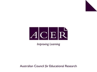 Elaborating responses to fraction
assessment tasks reveals students’
algebraic thinking
Catherine Pearn
Senior Research Fellow
catherine.pearn@acer.edu.au
 
