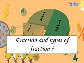Fraction and types of
fraction ?
 