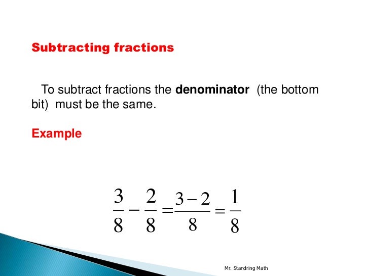 fraction rules