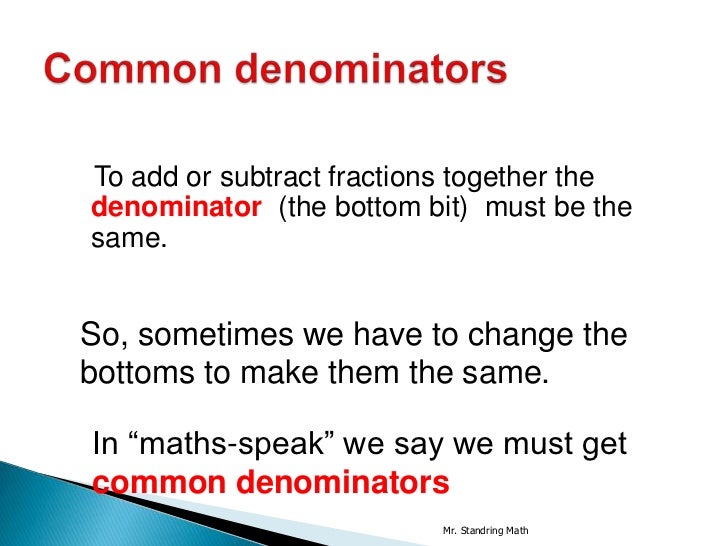 fraction rules