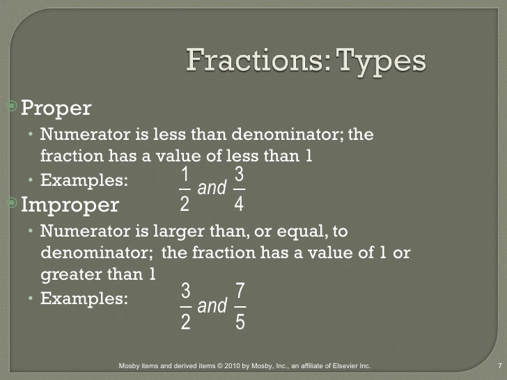 Fractions