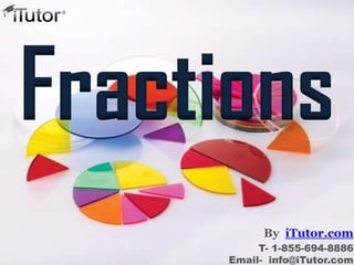 Fractions
By iTutor.com
T- 1-855-694-8886
Email- info@iTutor.com

 