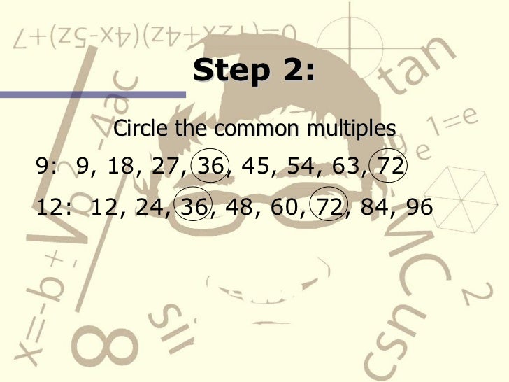 What Is The Least Common Multiple Of 9 And 12 Common Multiples and Least Common Multiple