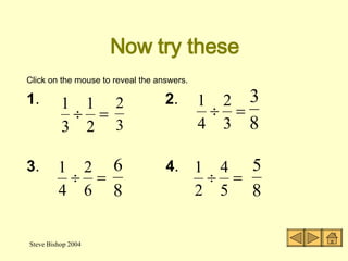 Fractions - the four rules | PPT
