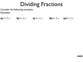 Fractions and Percentages