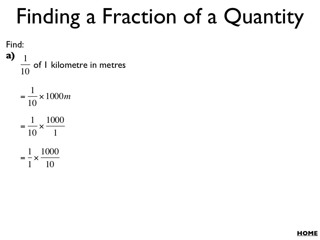 Fractions and Percentages