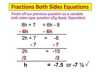 Equations with Fractions on Both Sides | PPTX